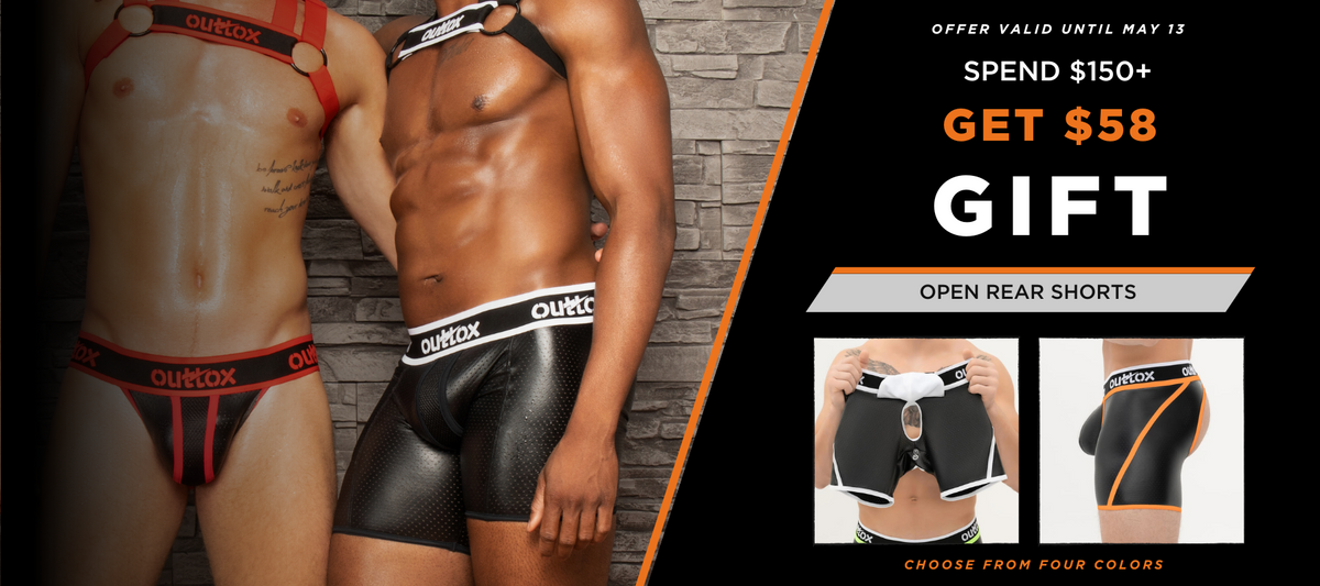 Outtox Open Rear Shorts with Snap Codpiece for free with your purchase
