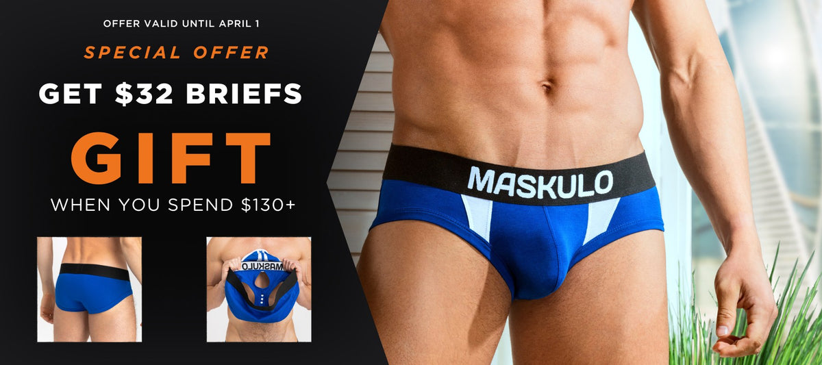 Blue CAPTAIN-A Briefs for free with your purchase