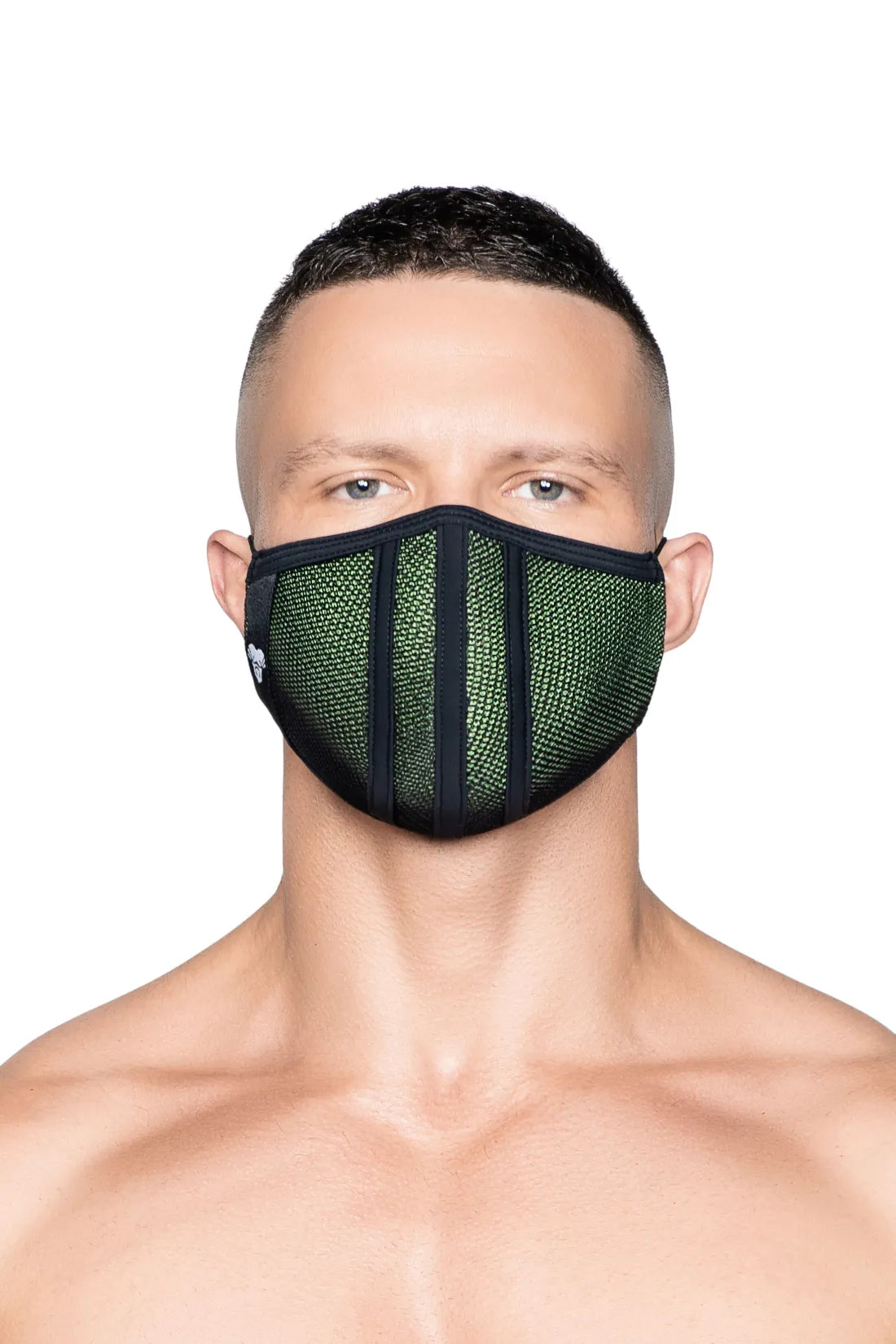 Life 3D Mask. Green & Black