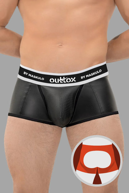 Outtox. Short de coffre arrière ouvert avec pièce à pression