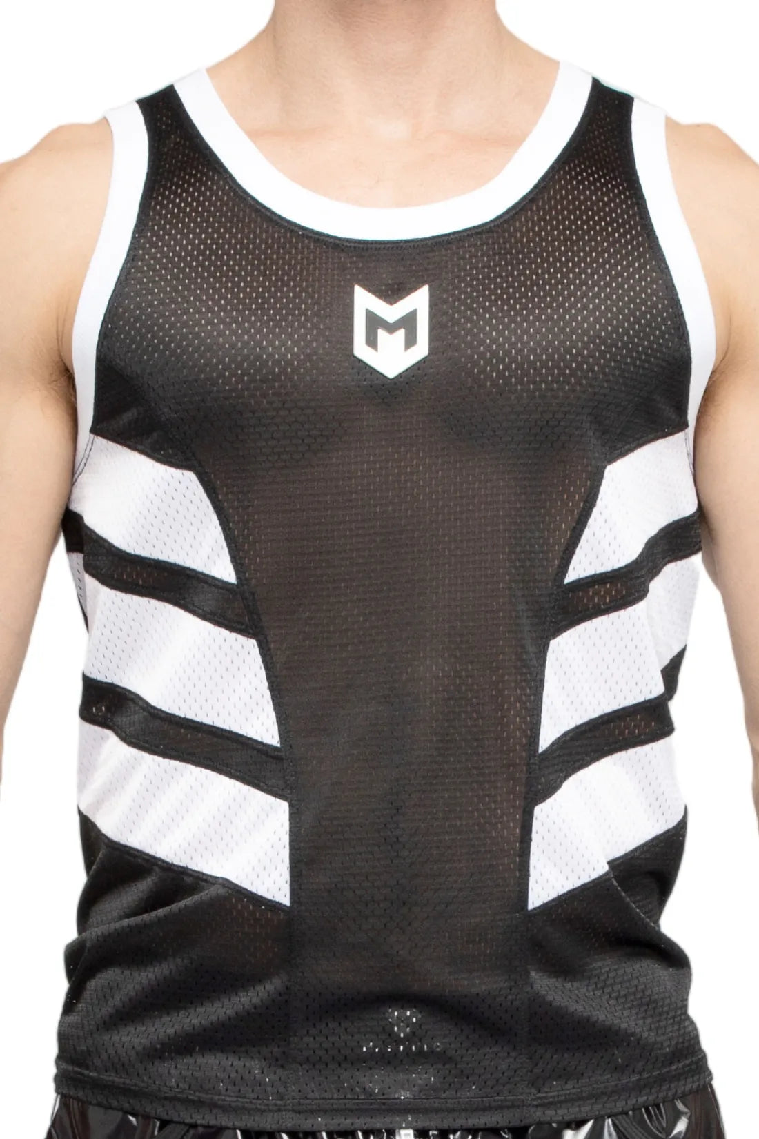 Skulla. Mesh Tank Top. Black & White