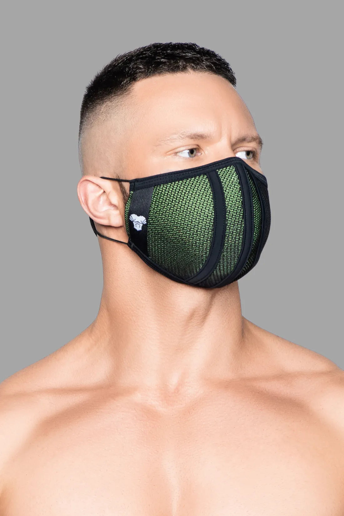 Life 3D Mask. Green & Black