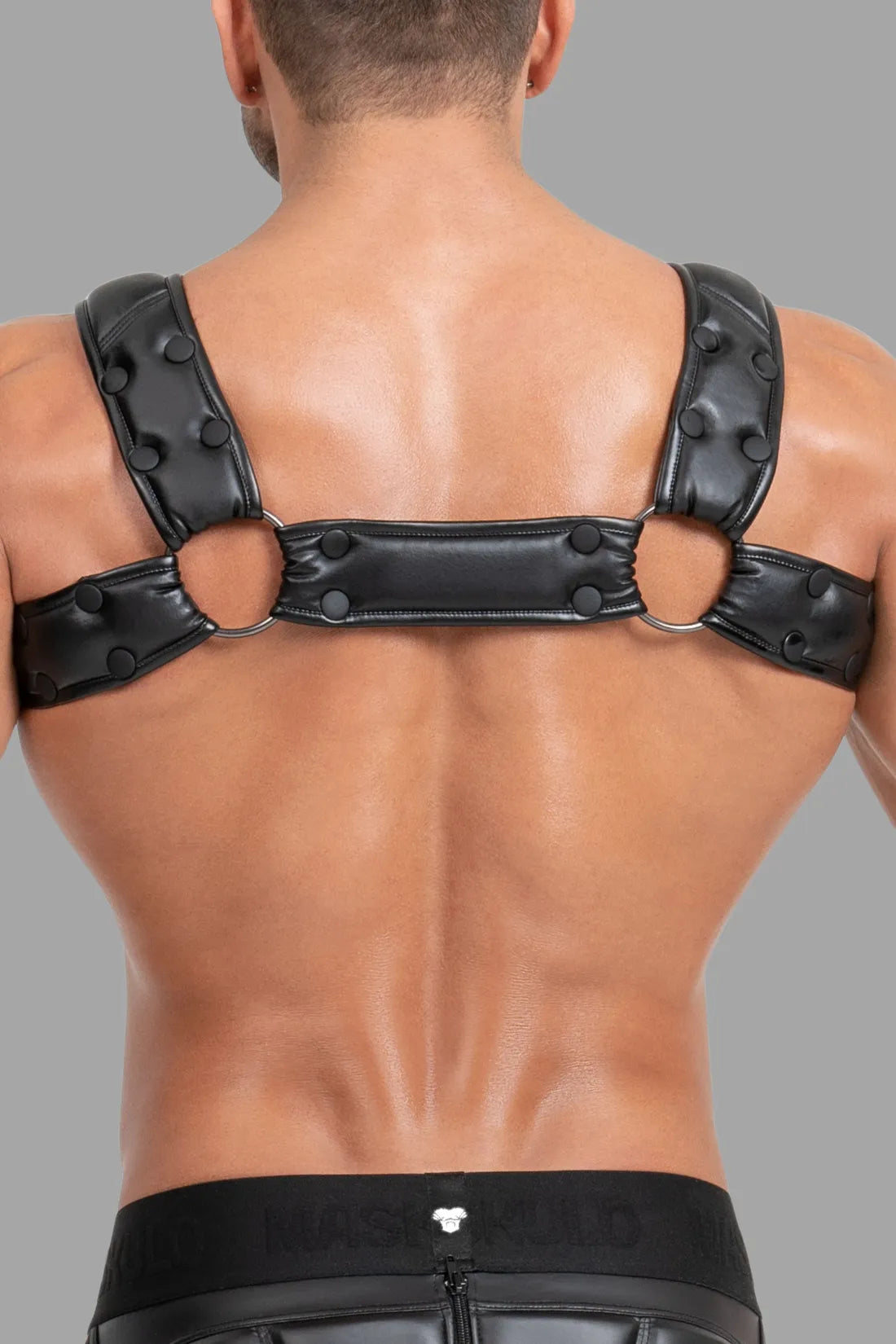 Body Harness with Push-up Effect. Black & White