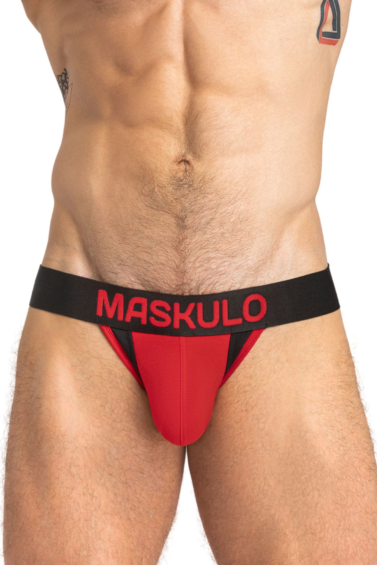 Captain-A Jock O-INSIDE-POUCH. Red & Black