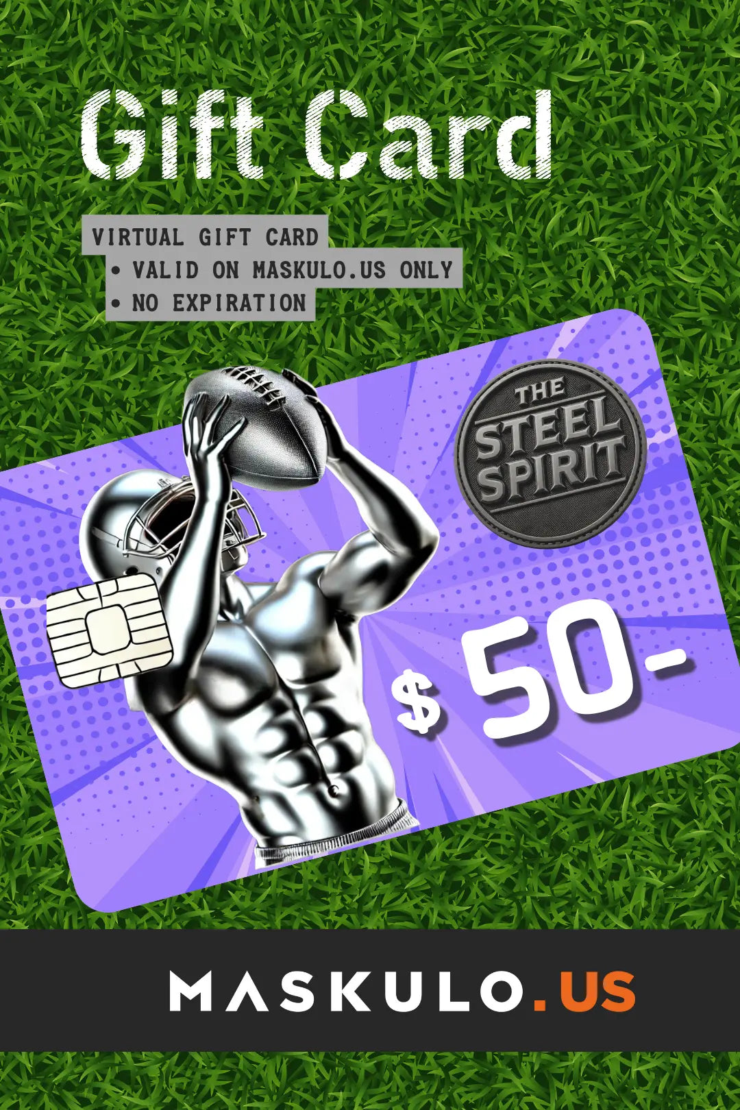 Maskulo.US Gift Card "The Steel Spirit"