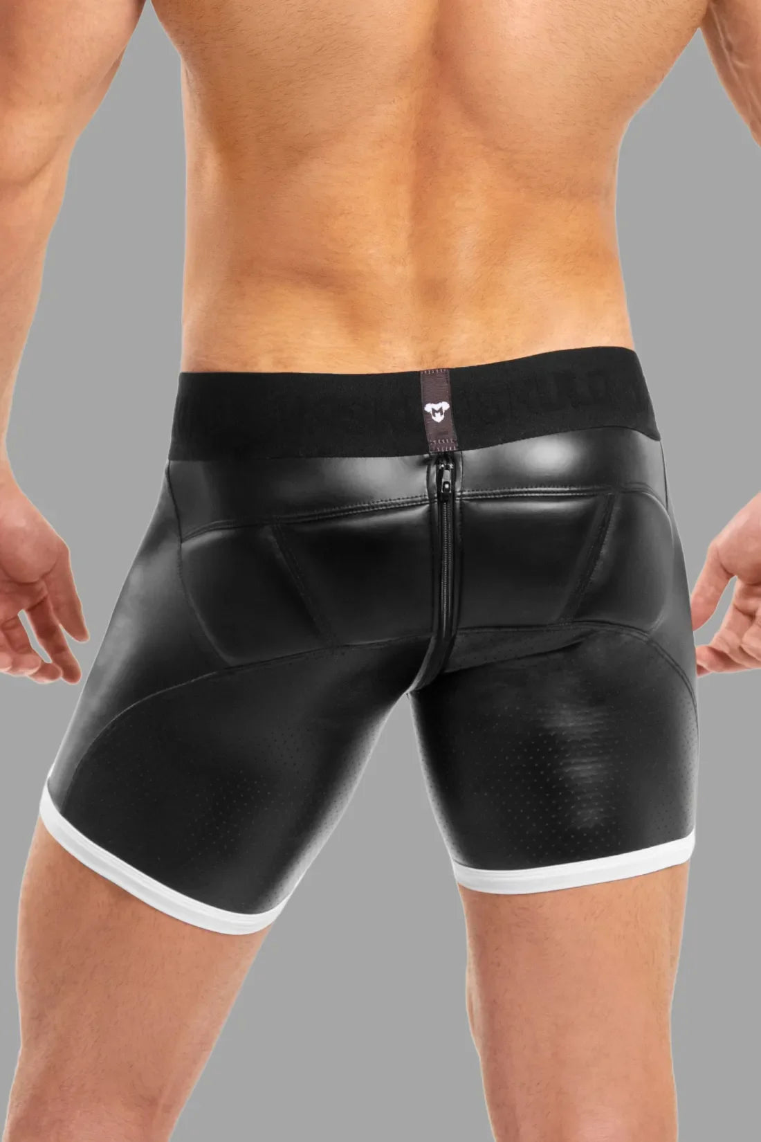 Basic Shorts with Pads. Zippered rear. Black & White