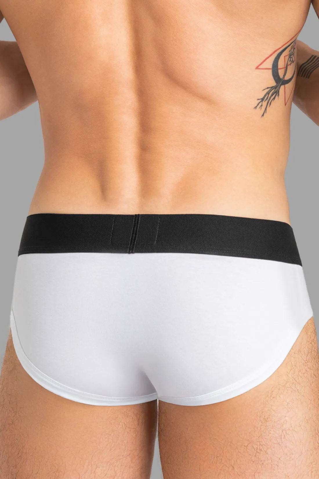 Tiger Briefs POUCH-SNAP. Branco e Preto