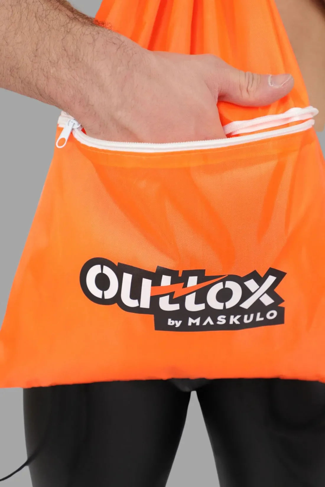 Desintoxicarse. Bolsa con cordón. Naranja