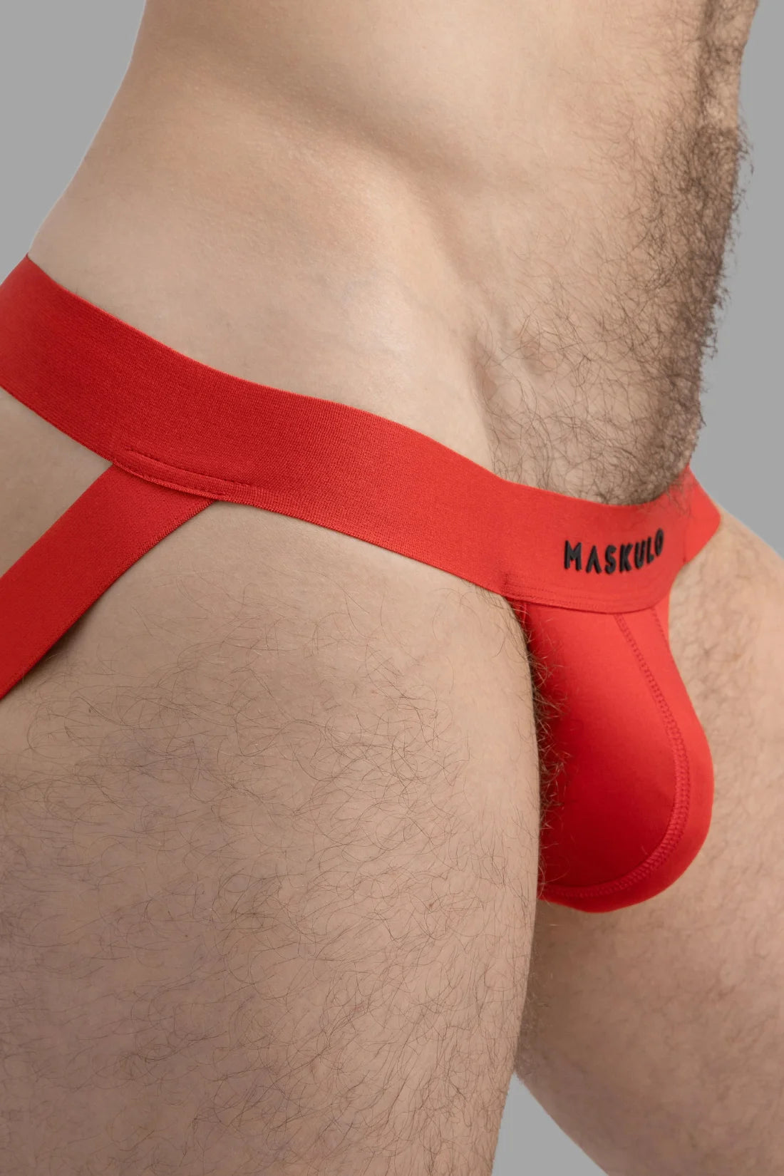 Jock de microfibra. Vermelho