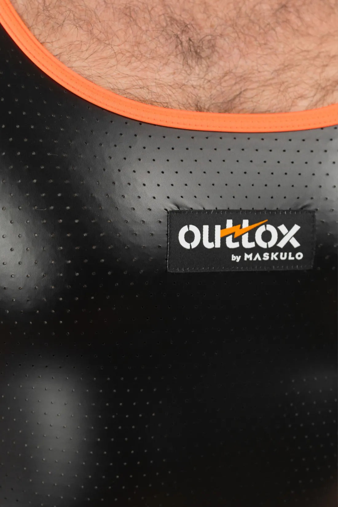 Outtox. Tanktop. Zwart+Oranje &