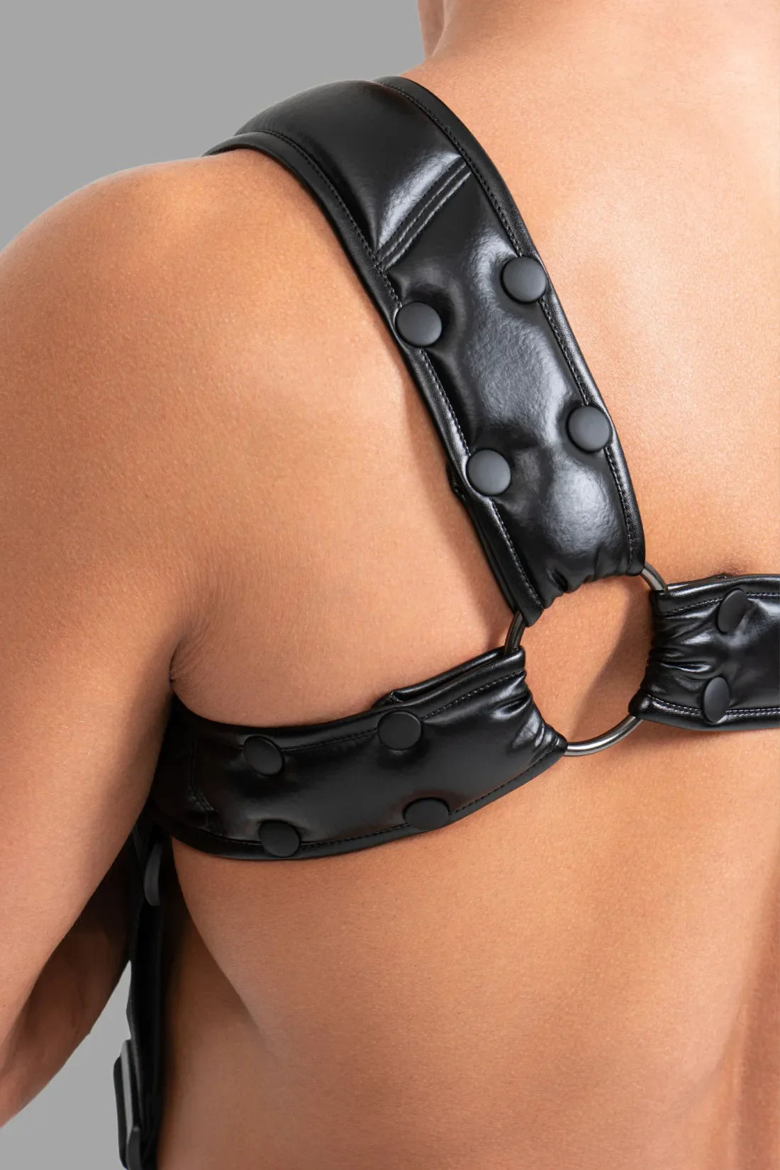 Body Harness with Push-up Effect. Black & White