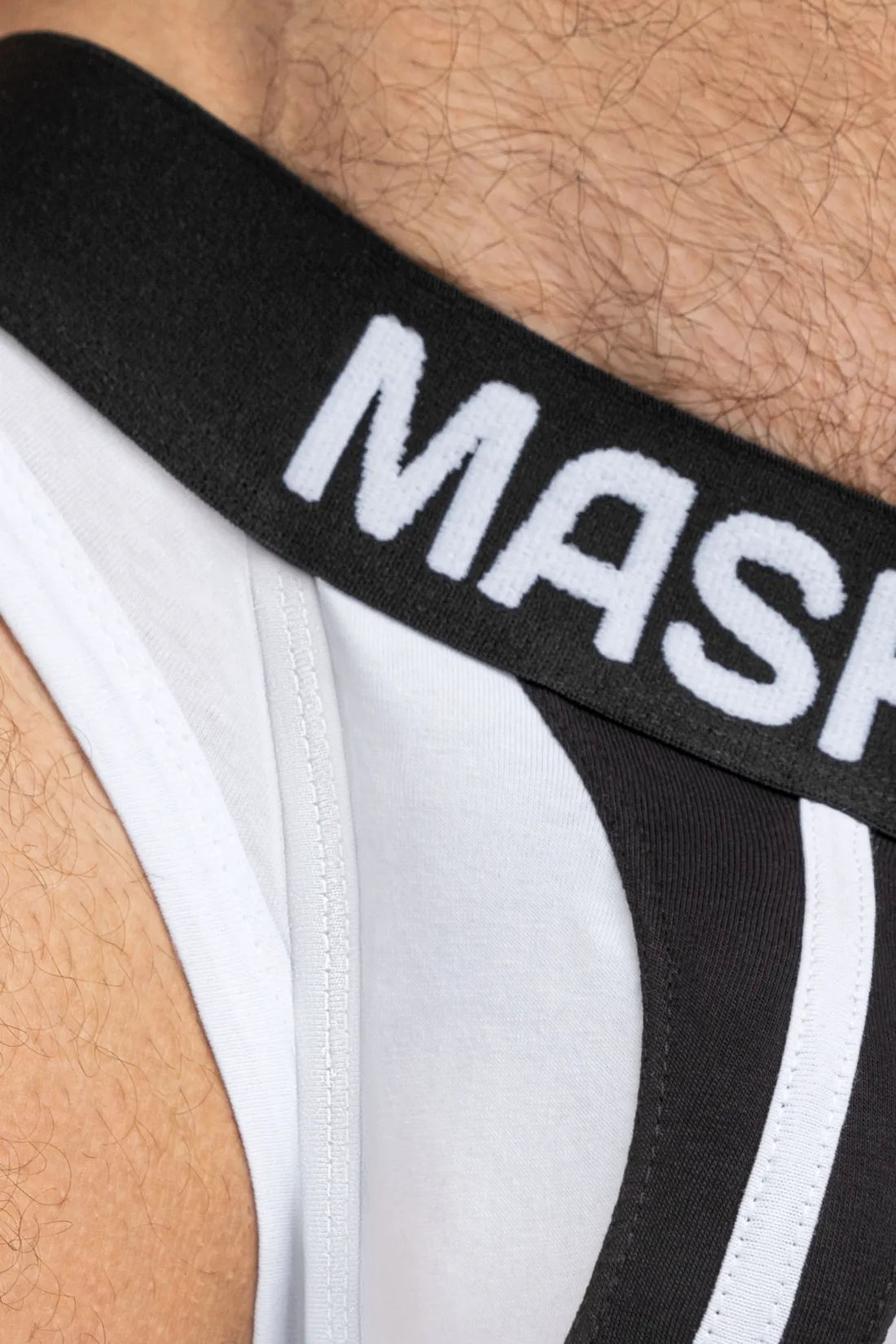 Tiger Briefs POUCH-SNAP. White & Black