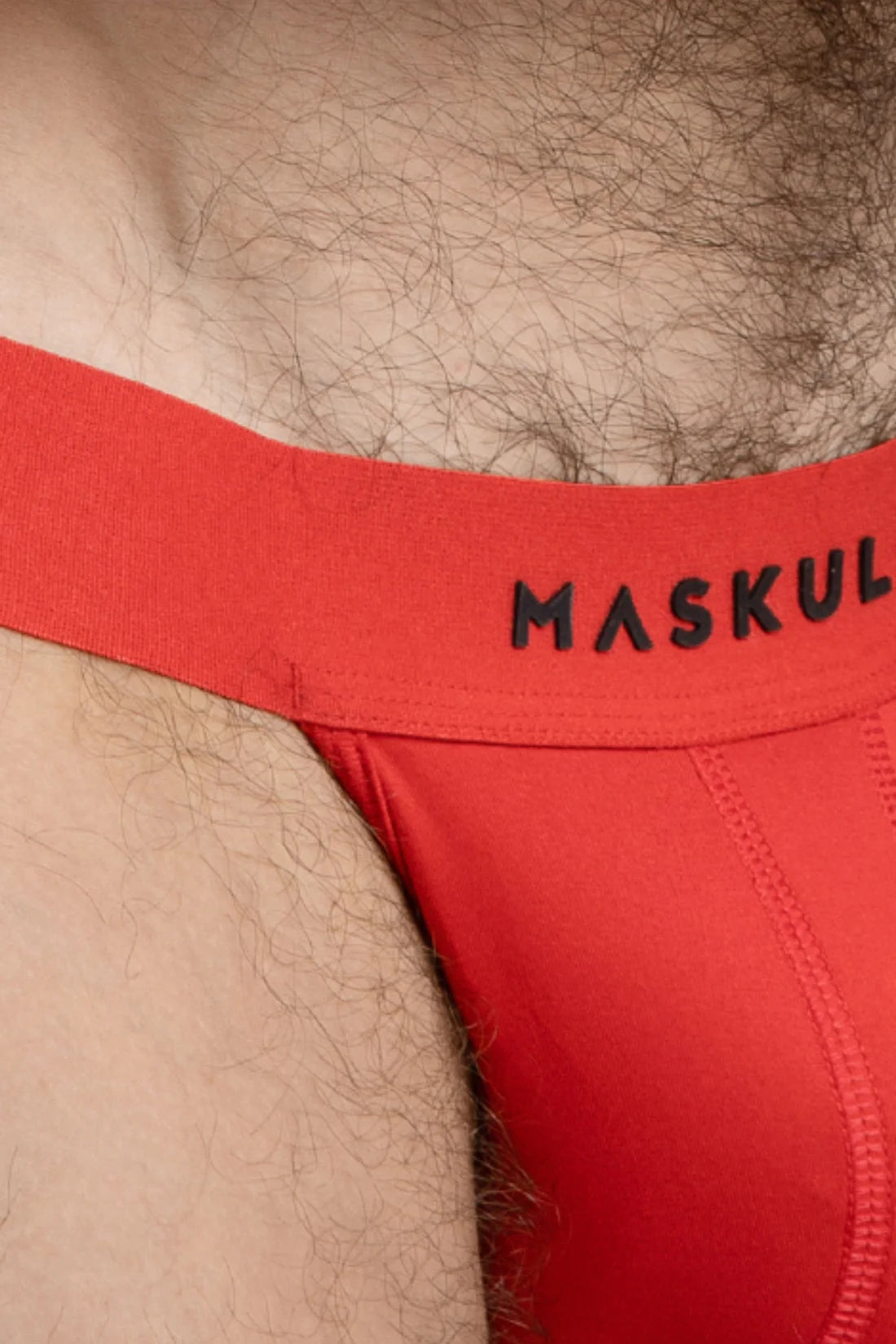 Jock de microfibra. Vermelho