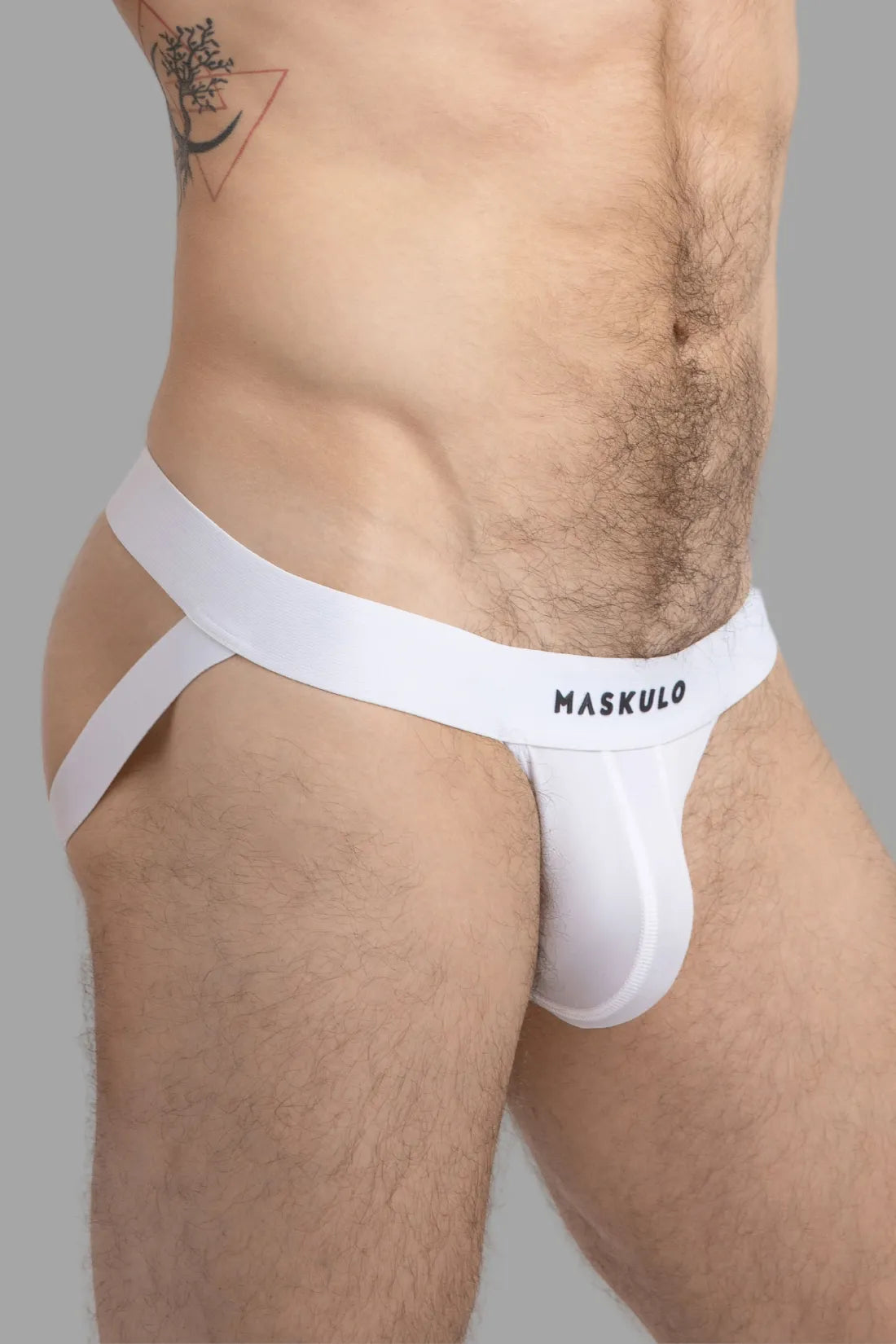 Jock de microfibra. Branco