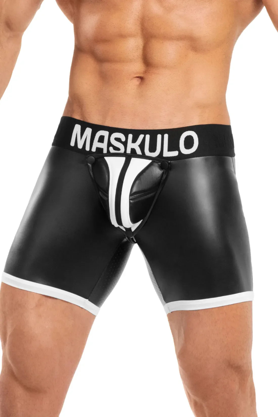 Basic Shorts with Pads. Zippered rear. Black & White