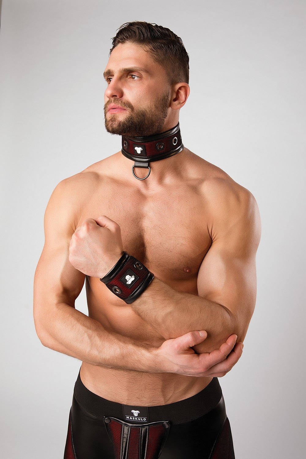 Armored. Color - Under. Collar. Red - MAC143-Y1 - Maskulo US NY FL
