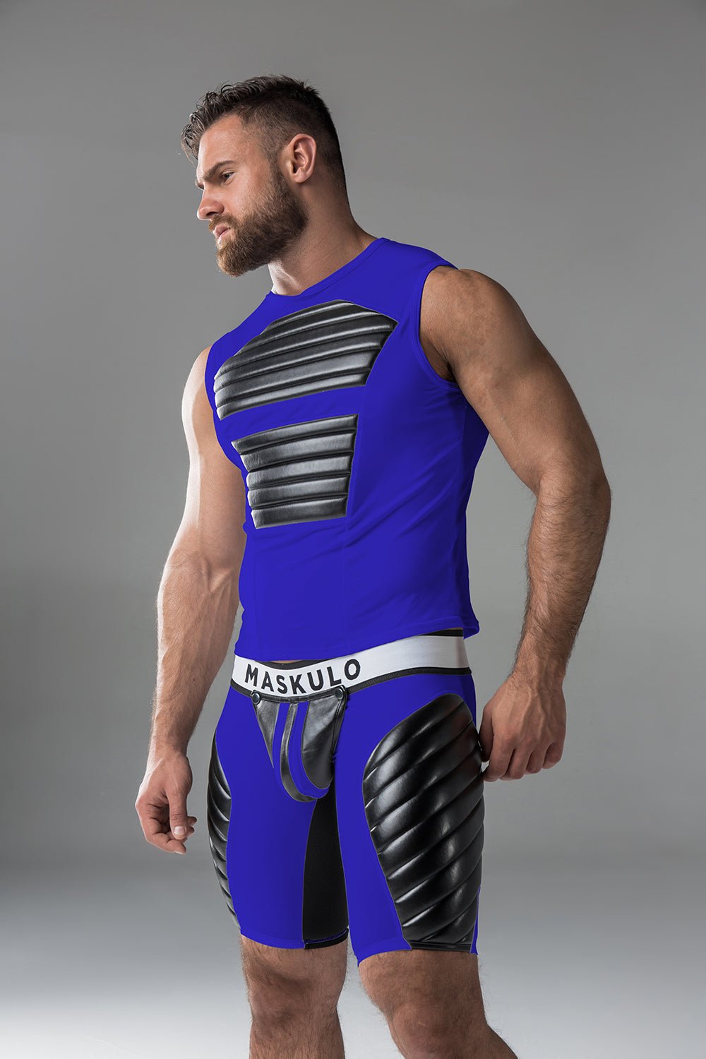 Armored. Tank Top. Front Pads. Blue Royal - MTP138-Y1 - Maskulo US NY FL