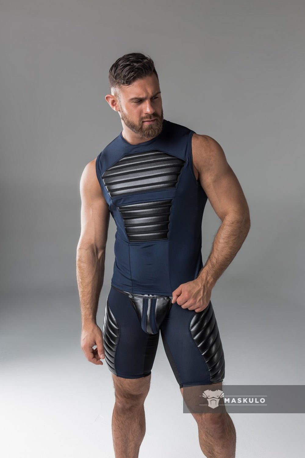 Armored. Tank Top. Front Pads - MTP137-Y1 - Maskulo US NY FL