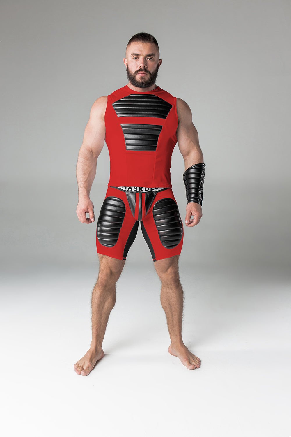 Armored. Tank Top. Front Pads. Red - MTP133-Y1 - Maskulo US NY FL