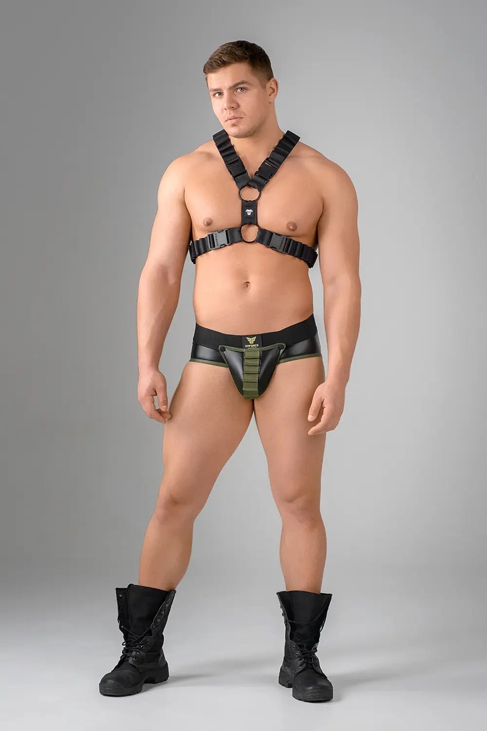 EnForce. Shot Belt Codpiece Briefs. Open Rear - MBR179-Y1 - Maskulo US NY FL