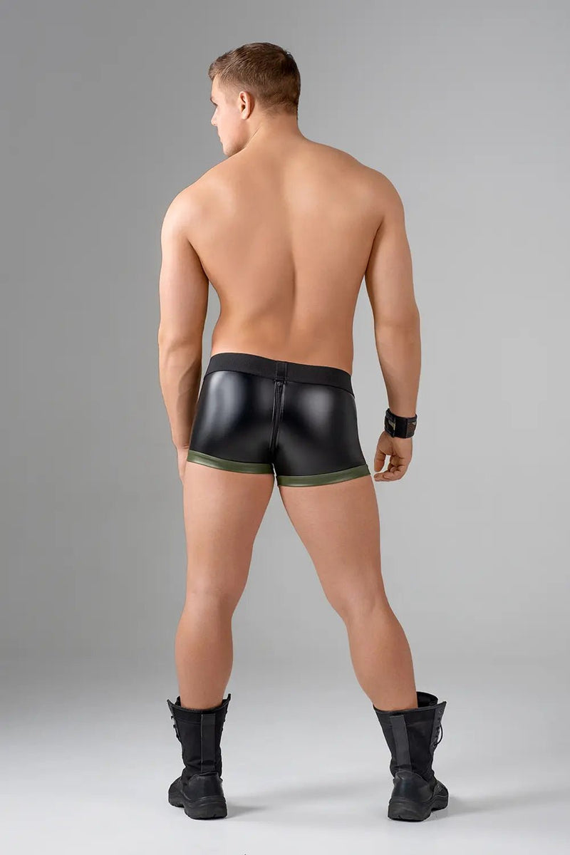 EnForce. Shot Belt Codpiece Trunks. Zipped Rear - MTR106-Y1 - Maskulo US NY FL