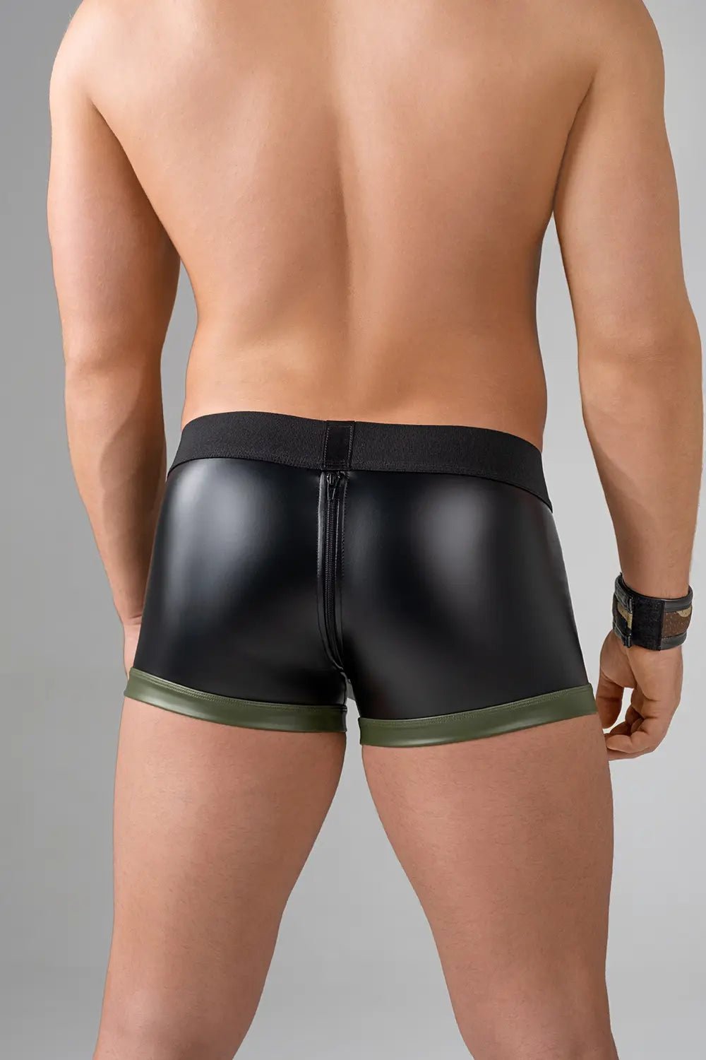 EnForce. Shot Belt Codpiece Trunks. Zipped Rear - MTR106-Y1 - Maskulo US NY FL