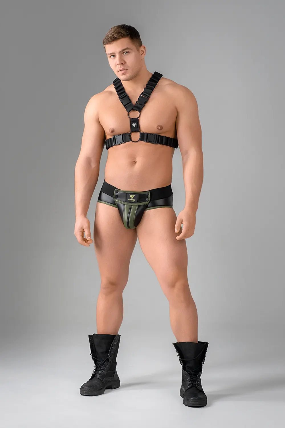 EnForce. Waist - high Codpiece Briefs. Zipped Rear - MBR113-Y1 - Maskulo US NY FL