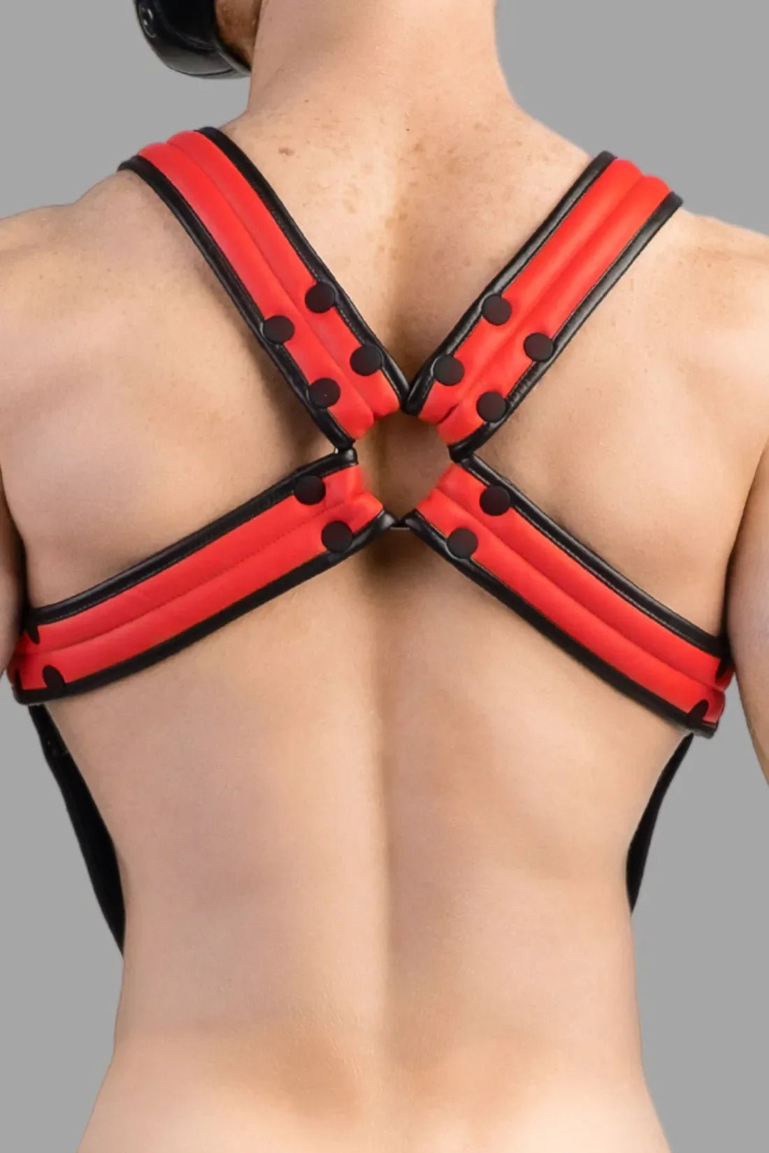 Armored Next. Body Harness. Red and Black - Maskulo - MHR108 - Y5 - Maskulo Global (EU) Store