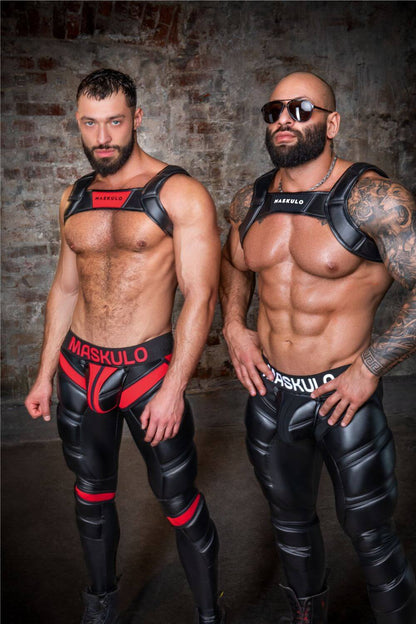 Bulldog Harness with 3D Logo. Black - Maskulo - MHR118 - Y5 - Maskulo Global (EU) Store