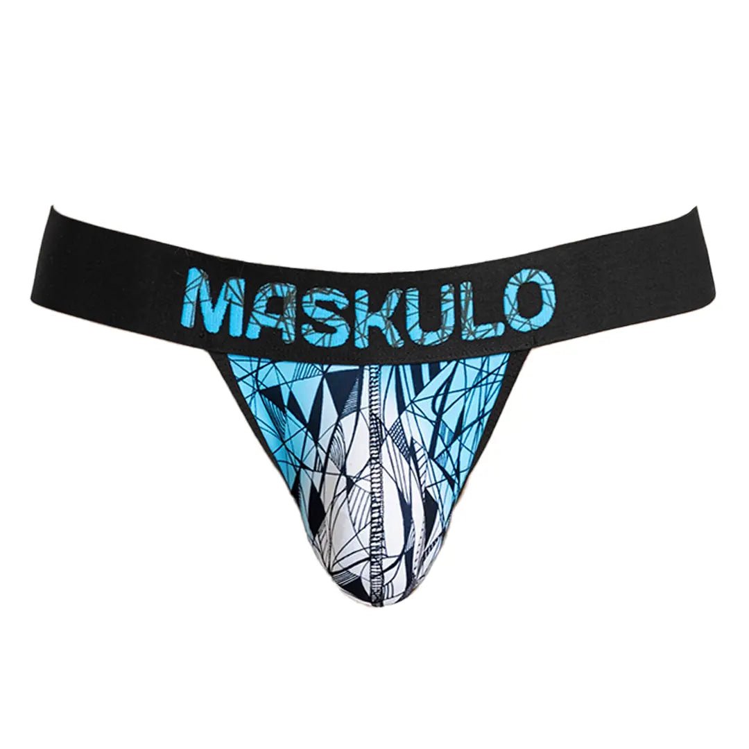 ARMOR Jock with ART - X effect. Black and Blue - Maskulo - MJS156 - Y2 - Maskulo Global (EU) Store