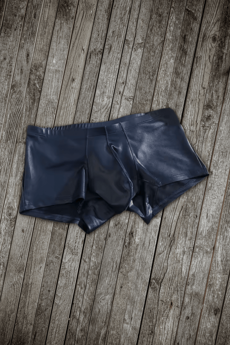 Olaf Aquario. Shiny Shorts. Blue Dark - MSH282-Y1 - Maskulo US NY FL