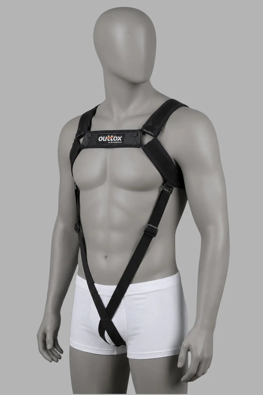 Outtox Body Harness with Snaps. Black - XHR120-Y1 - Maskulo US NY FL
