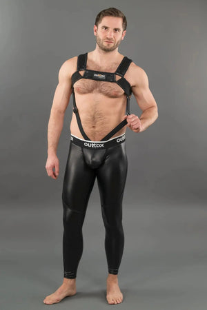Outtox by Maskulo. Body Harness with Snaps. Black - XHR120 - Y1 - Maskulo US NY FL