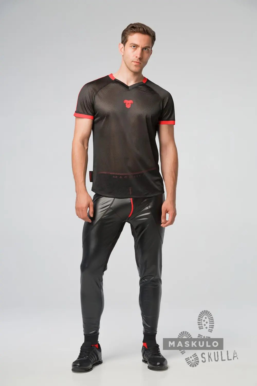 Skulla. Mesh T-Shirt. Red - MTS113-Y1 - Maskulo US NY FL