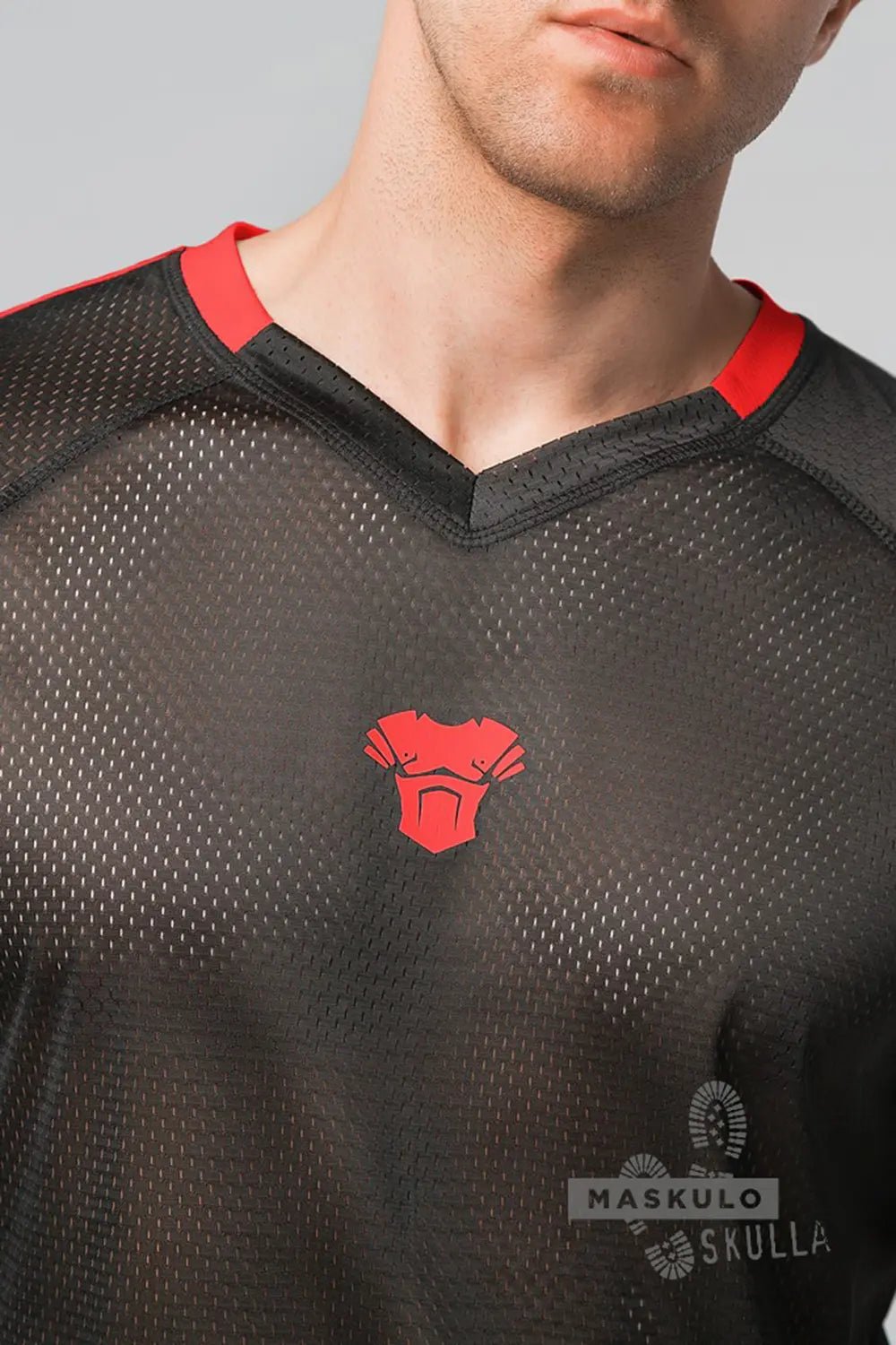 Skulla. Mesh T-Shirt. Red - MTS113-Y1 - Maskulo US NY FL