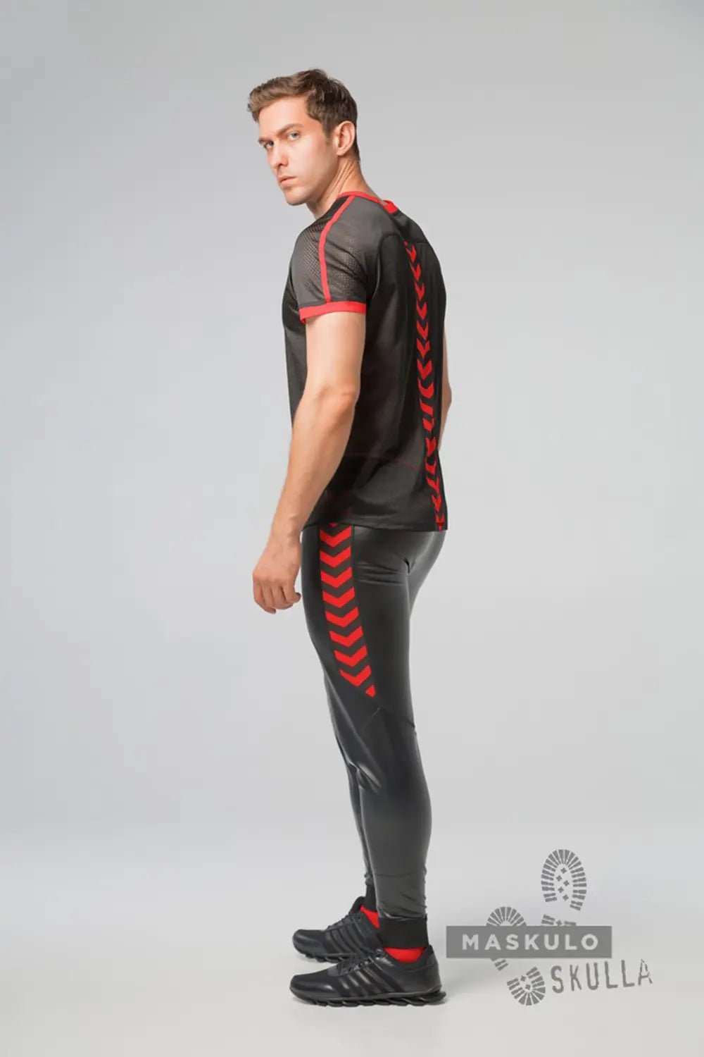 Skulla. Mesh T-Shirt. Red - MTS113-Y1 - Maskulo US NY FL