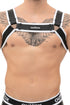 Outtox. Bulldog Harness with Snaps. Black and White - Outtox - XHR111 - Y5 - Maskulo Global (EU) Store