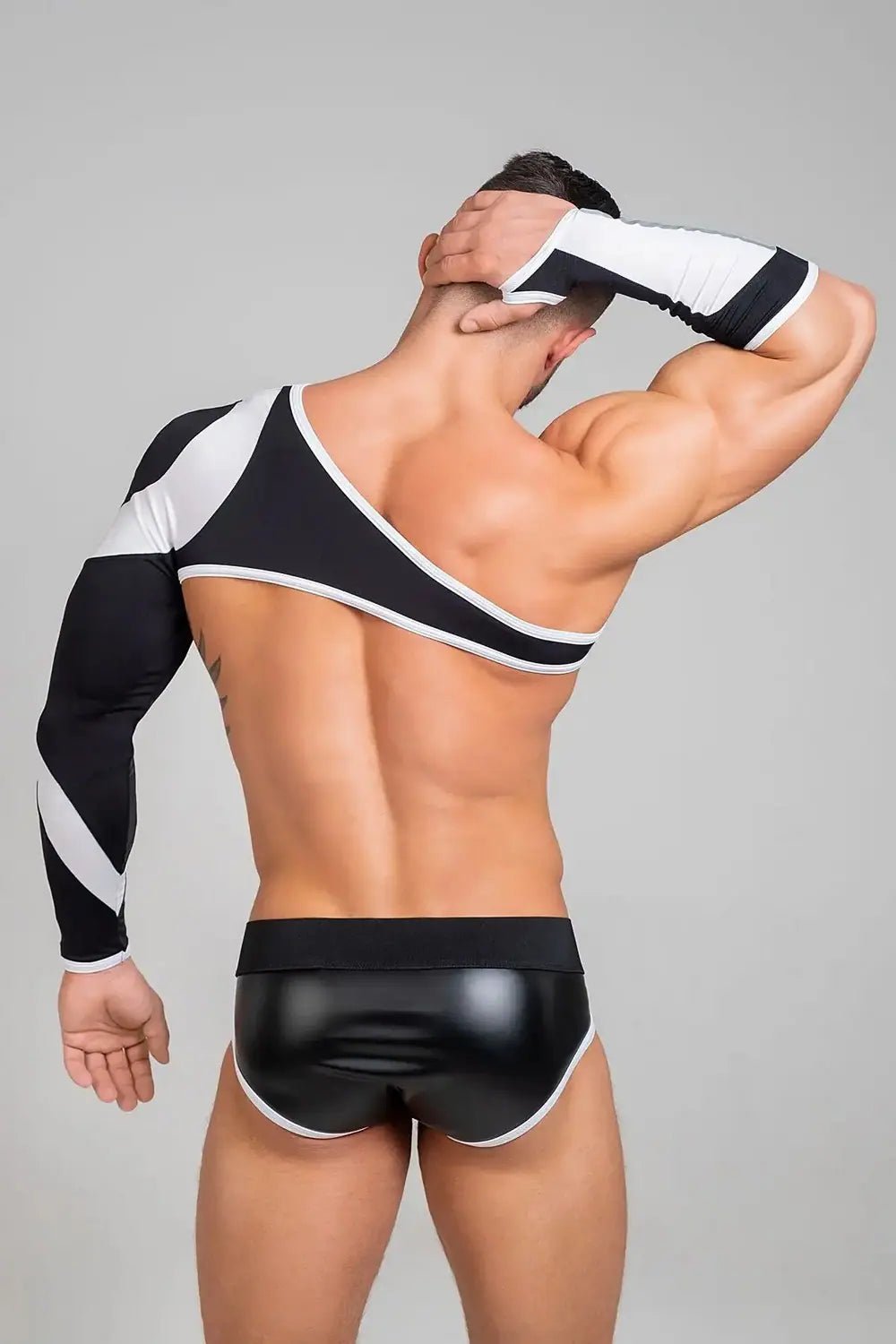 Youngero. Asymmetrical Long Sleeve. White Neon - MTP152-Y1 - Maskulo US NY FL