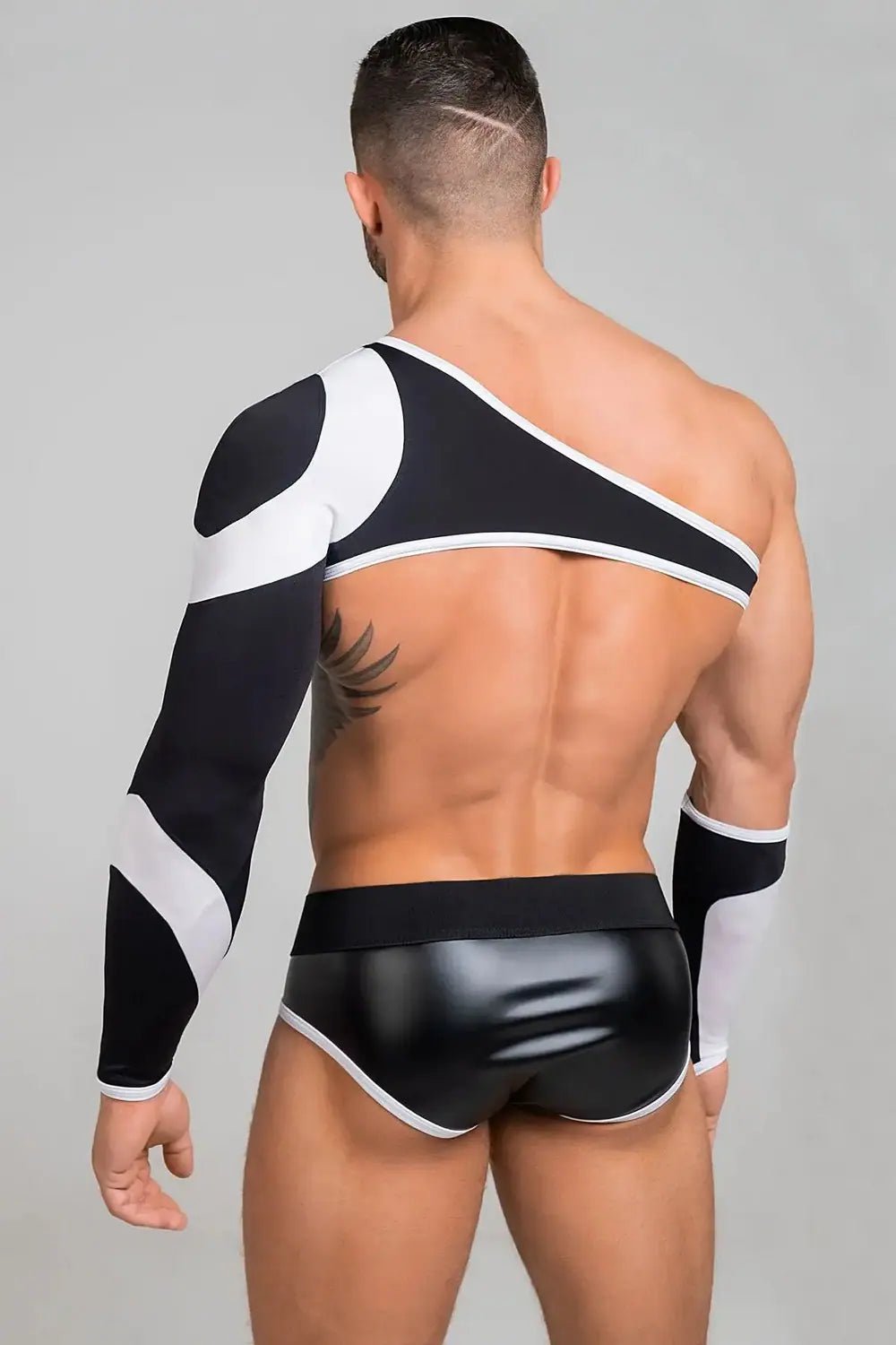 Youngero. Asymmetrical Long Sleeve. White Neon - MTP152-Y1 - Maskulo US NY FL