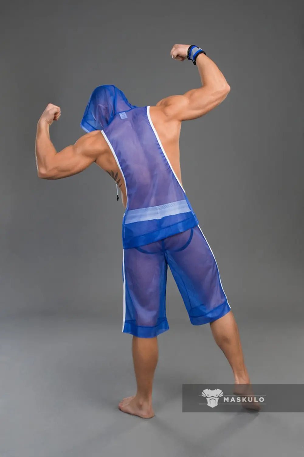 Youngero. Knee - Length Shorts. Regular Rear. Blue Royal - MSH226-Y1 - Maskulo US NY FL