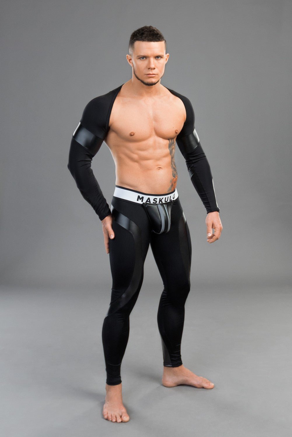 Youngero. Leggings, zippered rear. Codpiece - MLG162-Y1 - Maskulo US NY FL