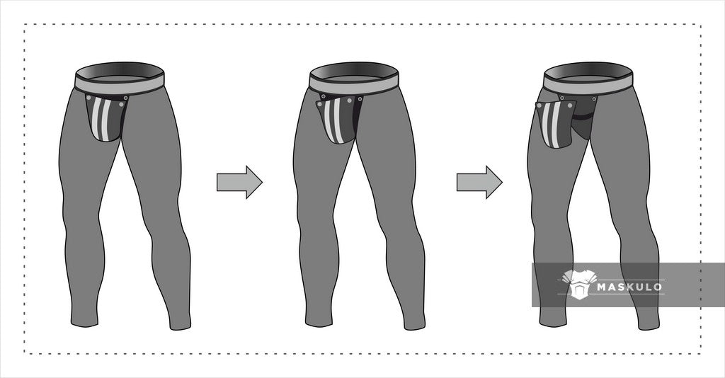 men's leggings with Detachable codpiece