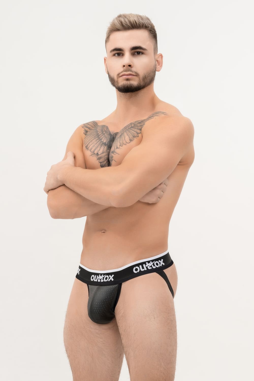 Outtox. Jock with Snap Codpiece. Black